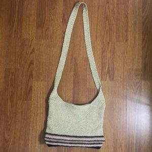 Cute tan bag with accent colors